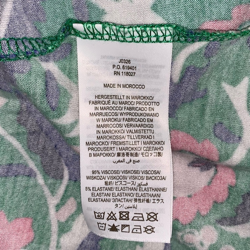 BODEN Dress Womens 12 Amelie Floral Green Jersey Soft Paisley Comfortable Summer - Picture 8 of 11